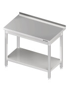 Welded work table with base 1000x700x850 mm with upstand