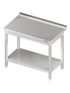 Welded work table with base 1400x600x850 mm with upstand