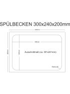 Spülbecken aus CNS verschiedene Größen