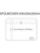 Spülbecken aus CNS verschiedene Größen