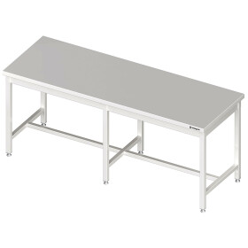 Central work table with central strut 800x800x850 mm without upstand self-assembly