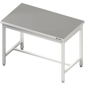 Central work table with central strut 900x700x850 mm without upstand self-assembly