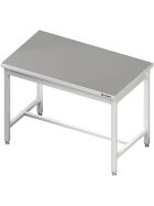 Central work table with central strut 900x800x850 mm without upstand self-assembly