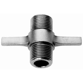 Basement connector for pipe cleaning 2 x 5/8 &quot;thread