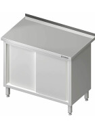 Welded cabinet with sliding doors 1800x600x850 mm without edging