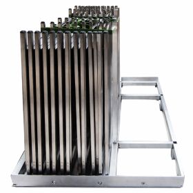 Transport frame made of aluminum for up to 10 folding counters