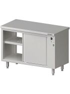 Pass-through heating cabinet with sliding doors 1200x600x850 mm 1200x600x850 mm