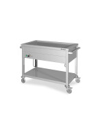 Bain-Marie trolley with one basin for 3 x GN1 / 1205 x 600 x 850 mm