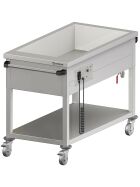 Bain-Marie trolley with one basin for 4 x GN1 / 1530 x 600 x 850 mm