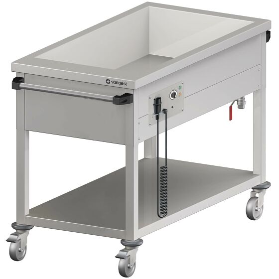 Bain-Marie trolley with one basin for 2 x GN1 / 880 x 600 x 850 mm