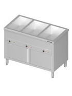 Bain-Marie standing device with closed substructure and separate basin 760 x 600 x 850 mm for 2 GN1 containers