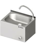 Hand basin for wall mounting 400x295x150 mm with upstand welded