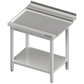 Drain table with base 800x700x850 mm attachment side on...