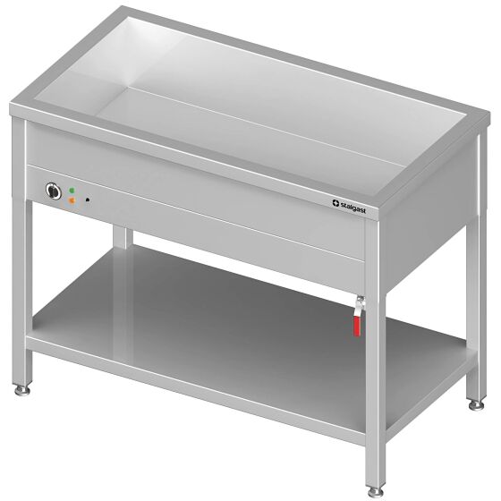 Bain-Marie standing device with a basin 760 x 600 x 850 mm for 2 GN1 containers