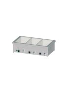 Bain-Marie table-top device with separate basins 1410 x 600 x 310 mm for 4 GN1 containers