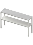 Welded top shelf with two levels 1400x300x700 mm