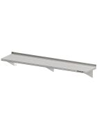 Stalgast Edelstahl Wandbord mit Konsolen, 1100x300x170 mm, verschweißt