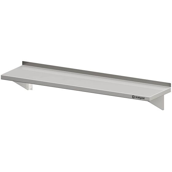 Stalgast Edelstahl Wandbord mit Konsolen, 1400x400x170 mm, verschweißt