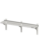 Welded board with brackets and wall rails 1400x300x400 mm height adjustable