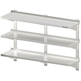 Triple wall board with brackets and wall rails 900x400x930 mm height-adjustable welded