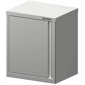 Welded wall cabinet with hinged door 400x300x600 mm