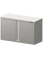 Welded wall cabinet with hinged doors 600x300x600 mm