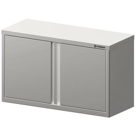 Welded wall cabinet with hinged doors 700x300x600 mm