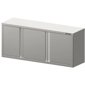 Welded wall cabinet with hinged doors 1000x300x600 mm