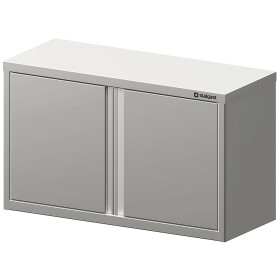 Welded wall cabinet with hinged doors 1100x300x600 mm