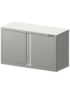 Welded wall cabinet with hinged doors 1100x400x600 mm