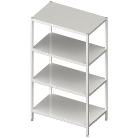 Welded shelf with smooth shelves 600x400x1800 mm