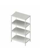 Shelf welded with smooth shelves 700x400x1800 mm