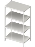 Shelf welded with smooth shelves 700x700x1800 mm