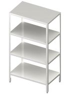 Shelf with smooth, height-adjustable shelves 600x400x1800 mm self-assembly