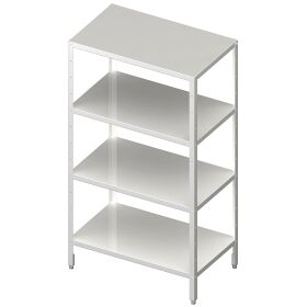 Shelf with smooth, height-adjustable shelves...