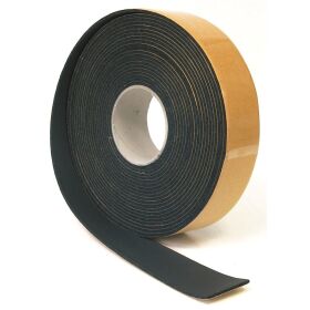 Self-adhesive insulating tape in black, 15 m roll