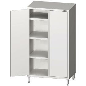 Welded tall cabinet with hinged doors 700x700x1800 mm