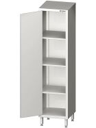 Welded tall cabinet with hinged door 400x600x2000 mm