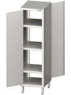 Pass-through tall cabinet with wing doors 400x700x1800 mm welded