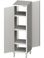 Pass-through tall cabinet with hinged doors 600x500x1800 mm welded