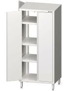 Pass-through tall cabinet with hinged doors 600x600x1800 mm welded