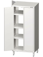 Pass-through tall cabinet with hinged doors 1000x500x1800 mm welded