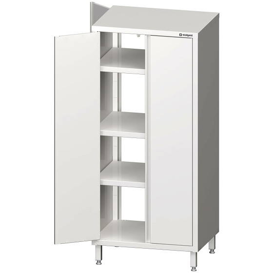 Pass-through tall cabinet with hinged doors 1000x600x1800 mm welded