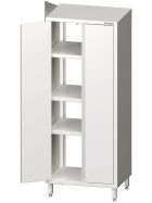 Pass-through tall cabinet with wing doors 400x500x2000 mm welded