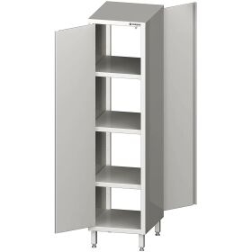 Pass-through tall cabinet with hinged doors 500x500x2000 mm welded