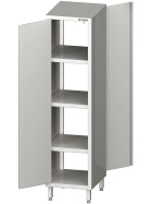 Pass-through tall cabinet with hinged doors 700x500x2000 mm welded