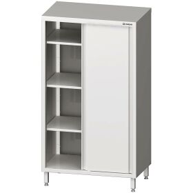Welded tall cabinet with sliding doors 800x700x1800 mm