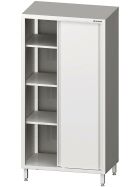 Welded tall cabinet with sliding doors 900x700x2000 mm