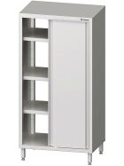 Pass-through tall cabinet with sliding doors 800x600x1800 mm welded