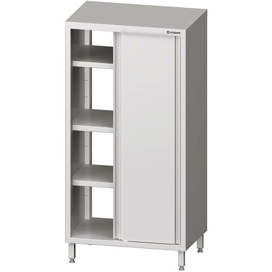 Pass-through tall cabinet with sliding doors 900x600x1800 mm welded